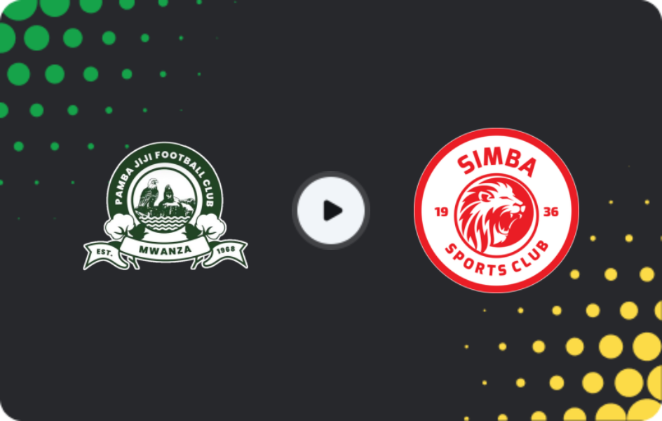 Where to watch Pamba Jiji — Simba, Ligi kuu Bara, 25.02.2026