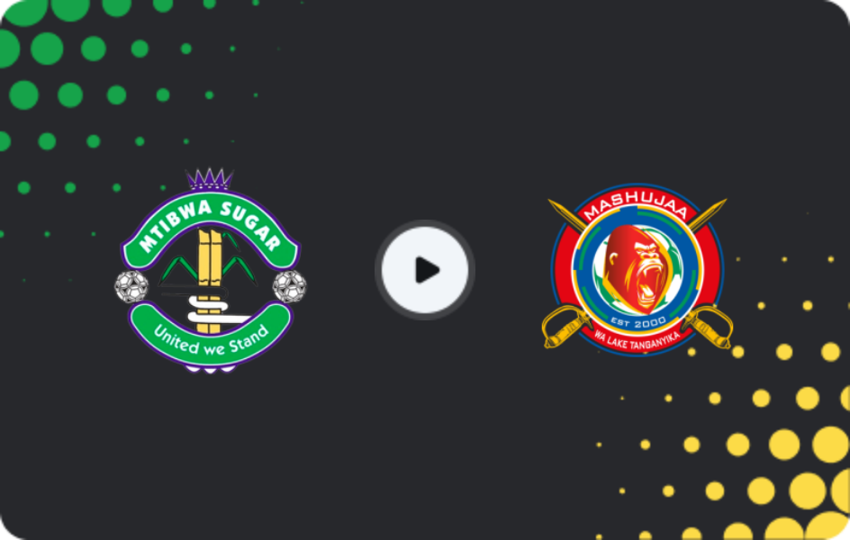 Where to watch Mtibwa Sugar — Mashujaa, Ligi kuu Bara, 13.02.2026