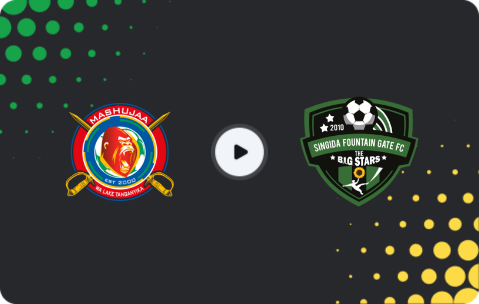 Where to watch Mashujaa — Singida Fountain Gate, Premier League, 12.03.2026