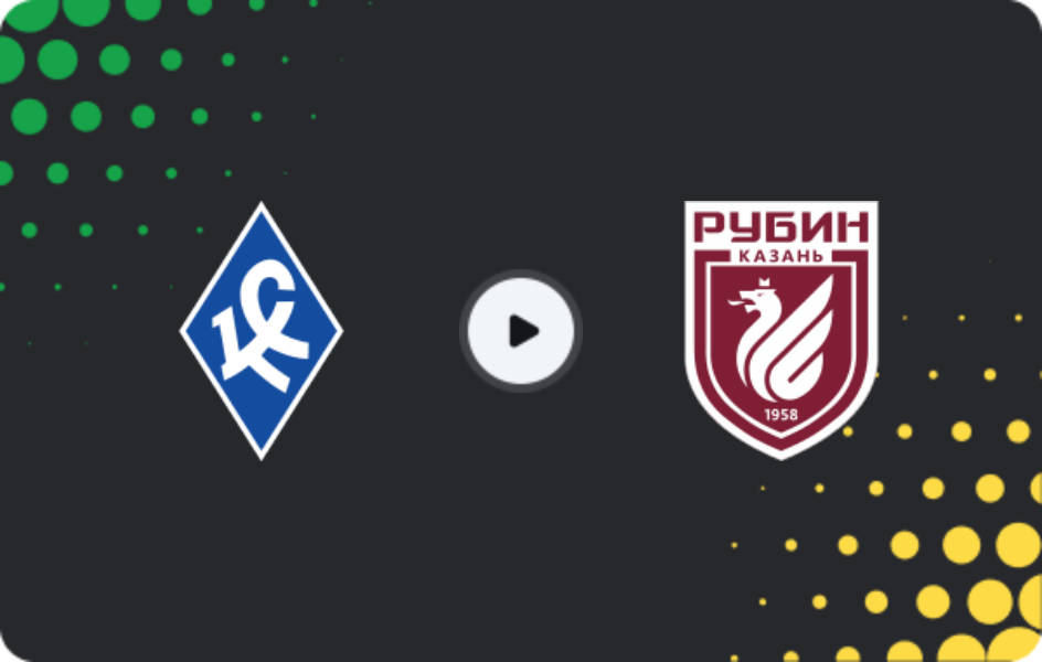 Where to watch Krylia Sovetov — Rubin, Premier League, 21.03.2026