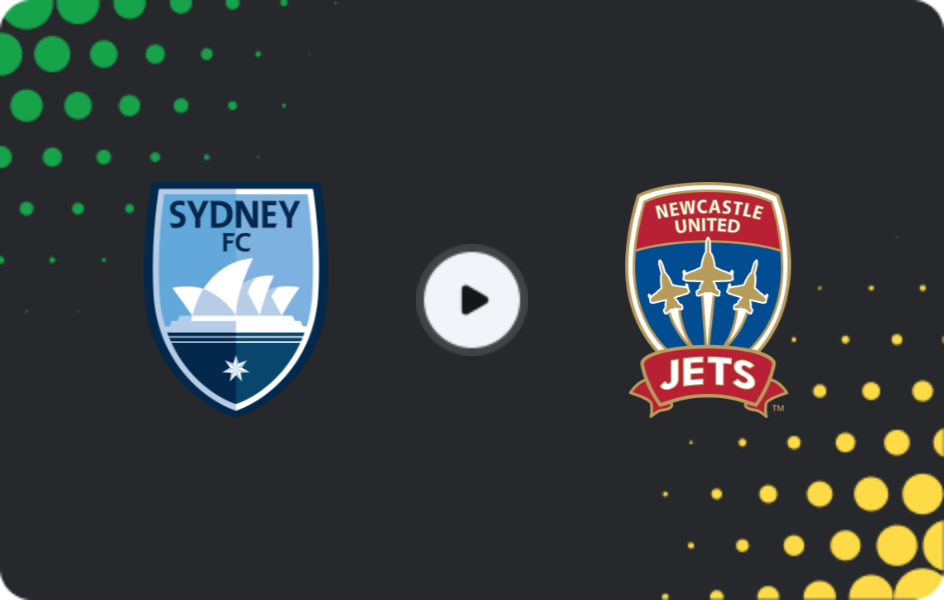 Where to watch Sydney — Newcastle Jets, A-League, 22.03.2026