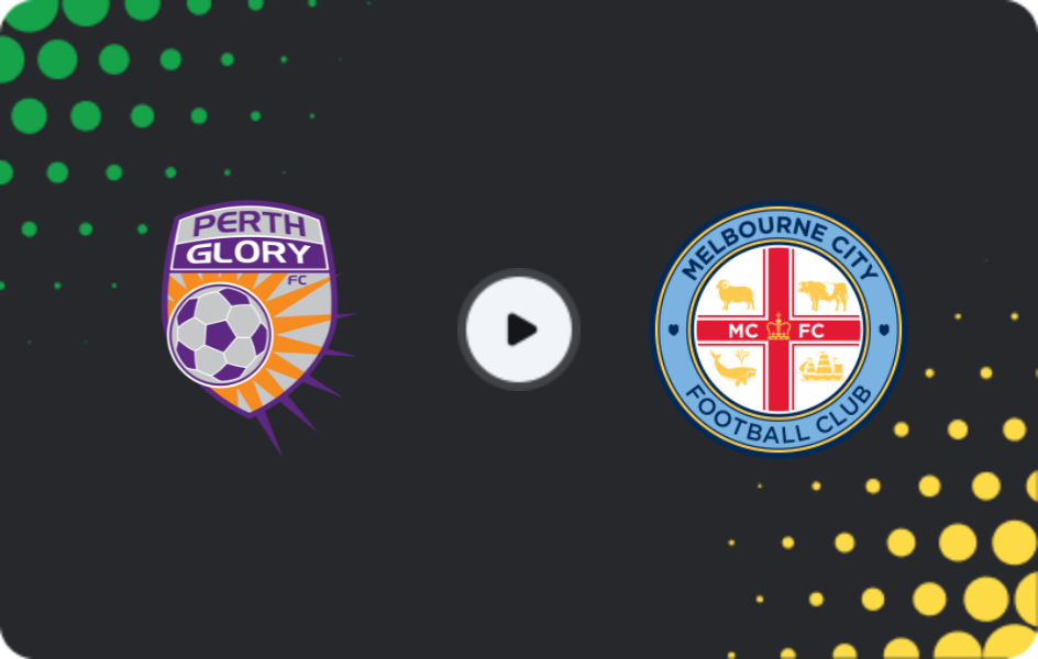 Where to watch Perth Glory — Melbourne City, A-League, 22.03.2026