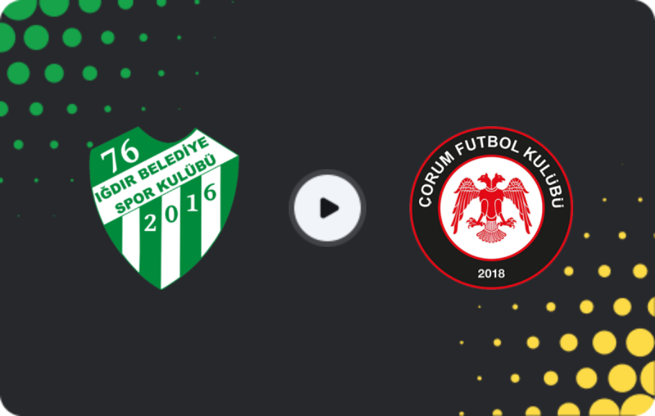 Where to watch Iğdır — Çorum, TFF First League, 22.03.2026