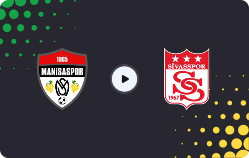Where to watch Manisa — Sivasspor, TFF First League, 22.03.2026