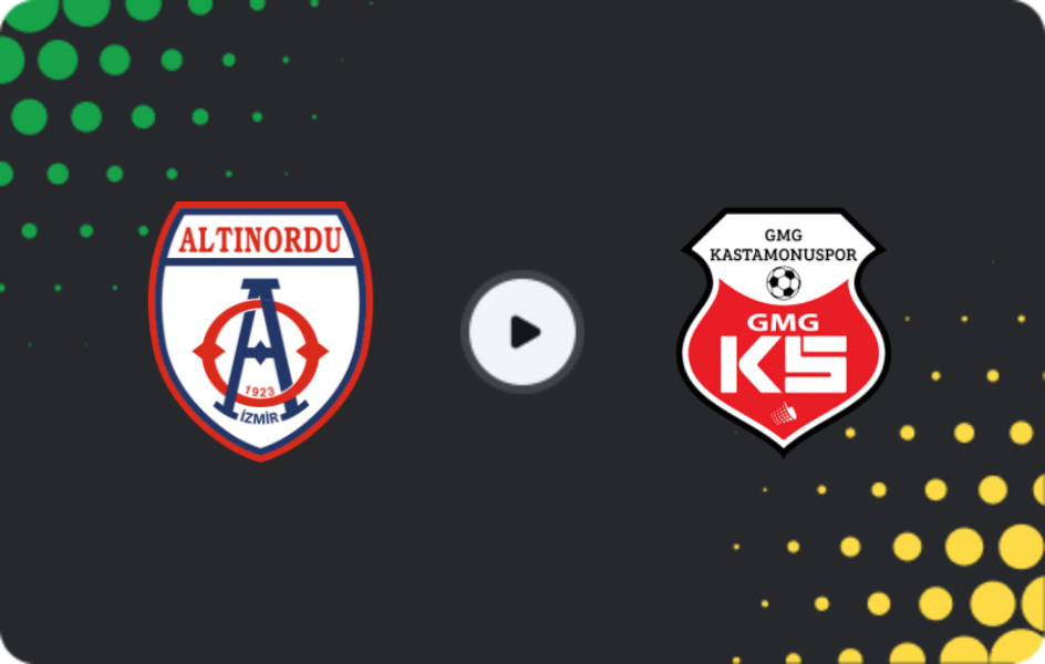 Where to watch Altınordu — Kastamonuspor, 2. Lig, 25.03.2026