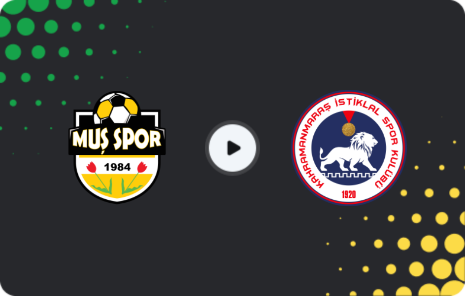 Where to watch Muş Menderesspor — Kahramanmaraş İstiklalsp, 2. Lig, 25.03.2026