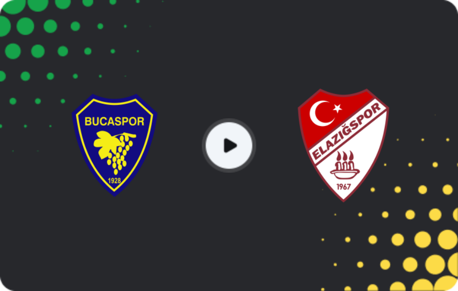 Where to watch Bucaspor — Elazığspor, 2. Lig, 29.03.2026