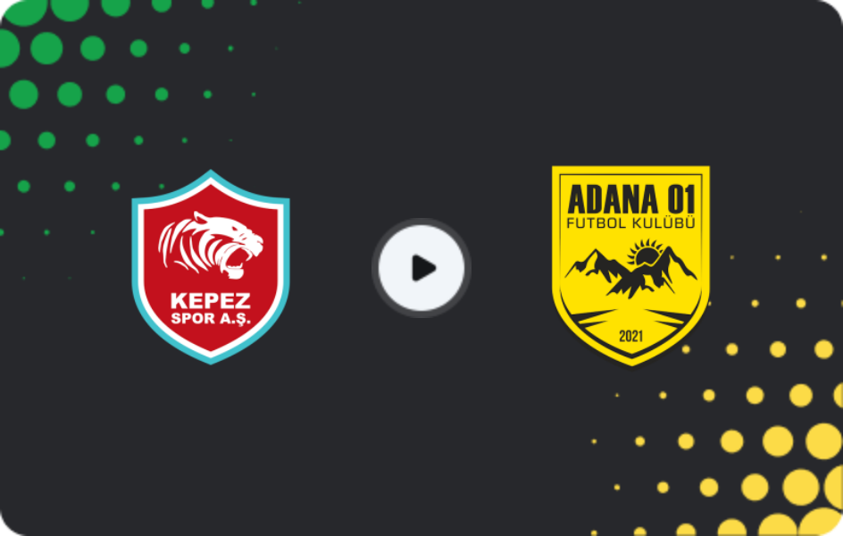 Where to watch Kepezspor — Adana 01 FK, 2. Lig, 29.03.2026