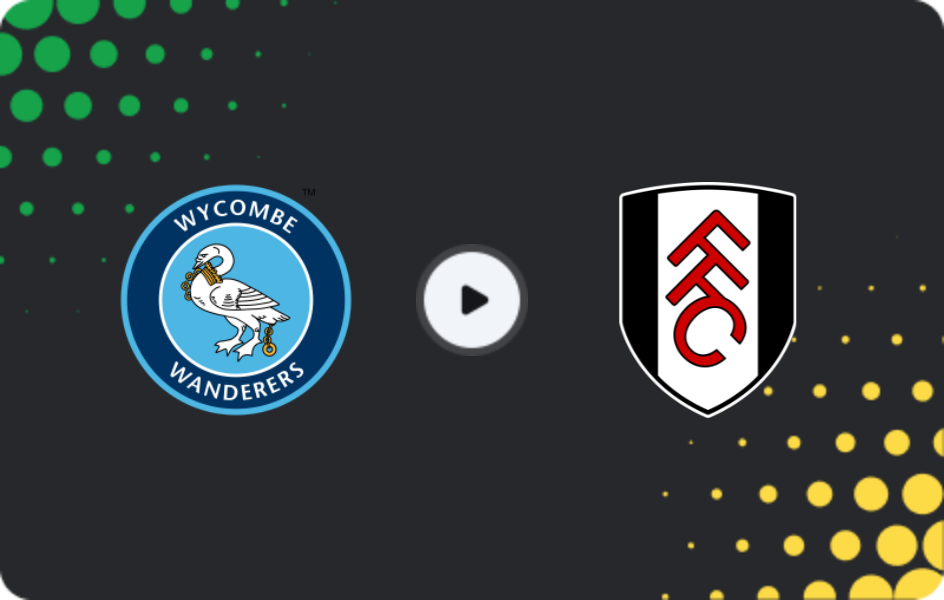 Where to watch Wycombe — Fulham, League Cup, 28.10.2025