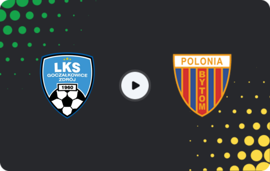 Where to watch Goczałkowice Zdrój B — Polonia Bytom, Cup, 28.10.2025