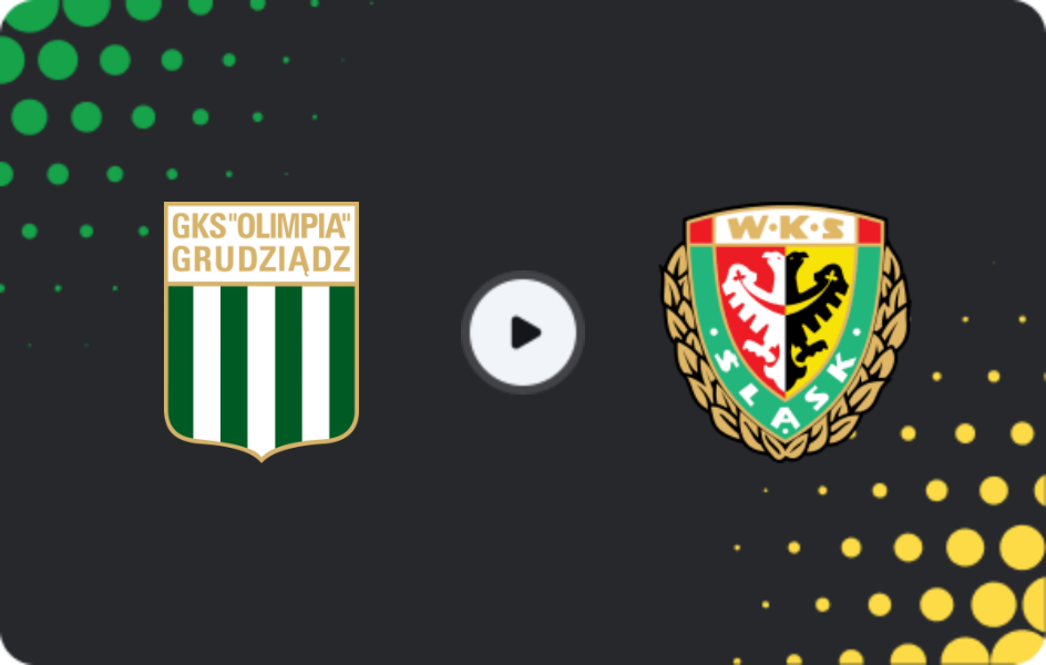 Where to watch Olimpia Grudziądz — Slask Wroclaw, Cup, 28.10.2025