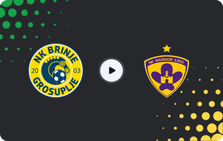Where to watch Brinje-Grosuplje — Maribor, Cup, 29.10.2025