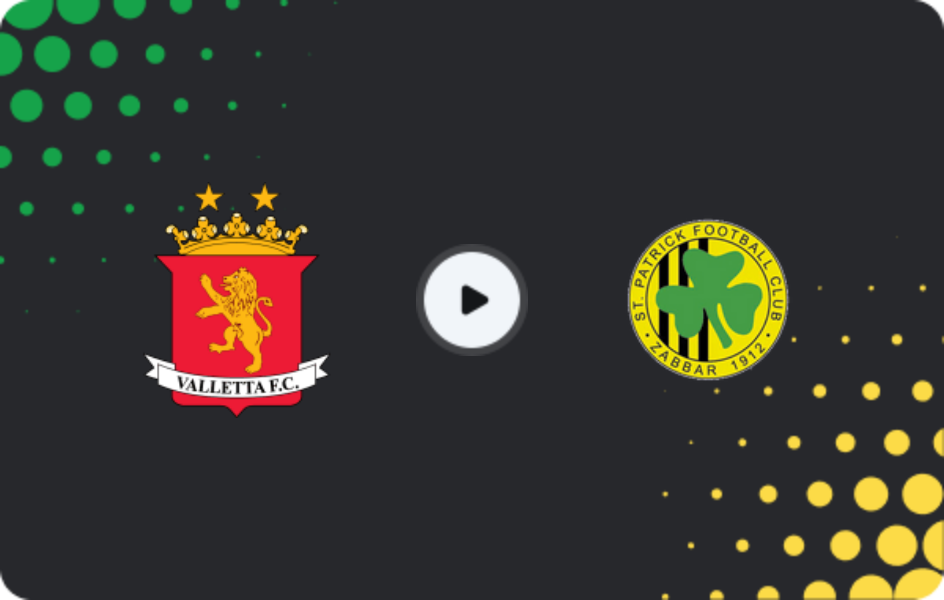 Where to watch Valletta FC — Zabbar St. Patrick, Premier League, 02.11.2025