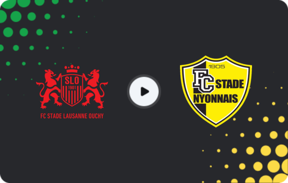 Where to watch Stade Lausanne-Ouchy — Stade Nyonnais, Challenge League, 01.11.2025