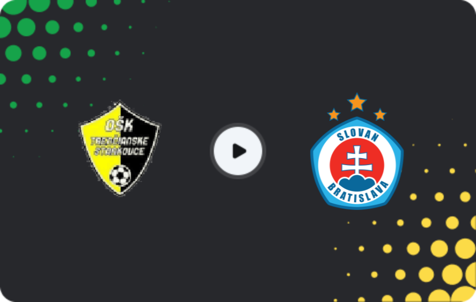 Where to watch Trenčianske Stankovce — Slovan Bratislava, Slovakia Cup, 15.11.2025