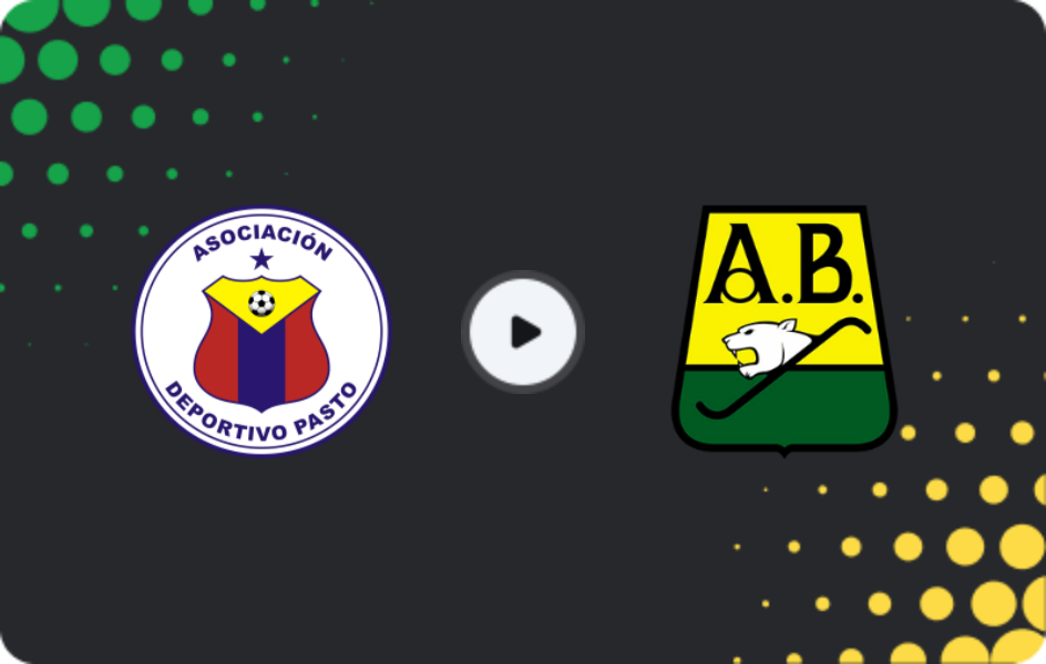 Where to watch Deportivo Pasto — Bucaramanga, Primera A, 12.11.2025