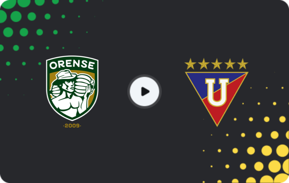 Where to watch Orense — LDU de Quito, Liga Pro, 06.12.2025