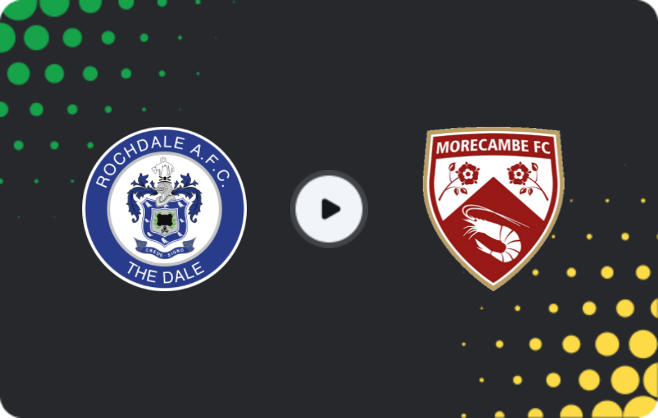 Where to watch Rochdale — Morecambe, National League, 03.04.2026