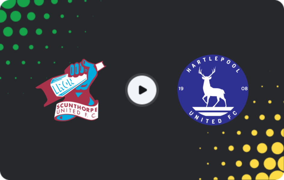 Where to watch Scunthorpe United — Hartlepool United, National League, 03.04.2026