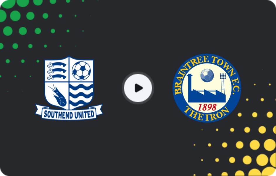 Where to watch Southend United — Braintree, National League, 03.04.2026