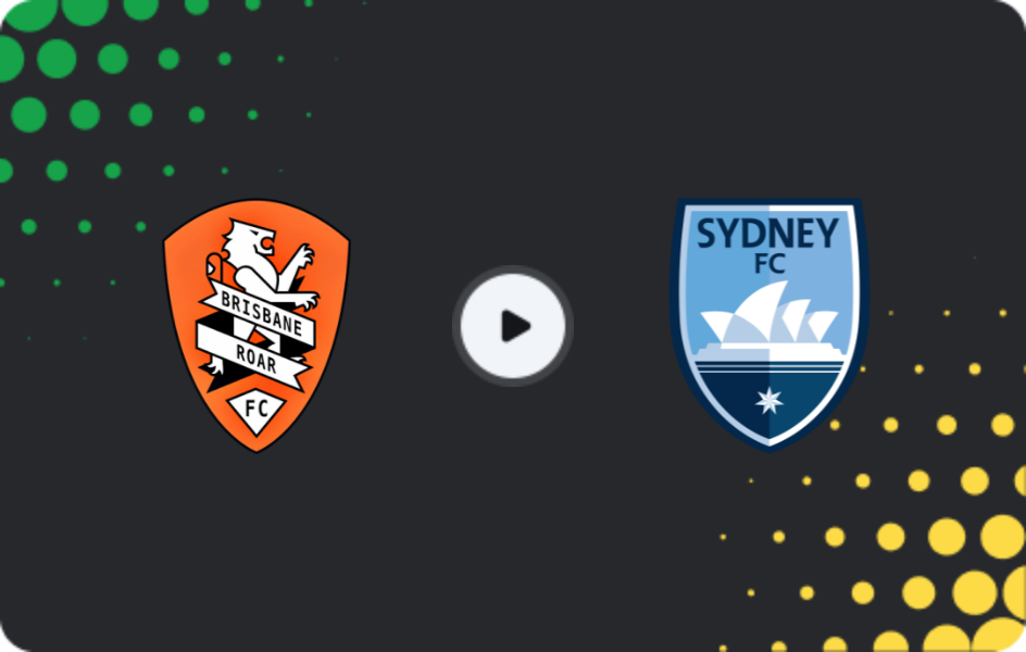 Where to watch Brisbane Roar — Sydney, A-League, 02.04.2026