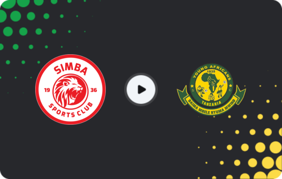 Where to watch Simba — Young Africans, Premier League, 03.05.2026