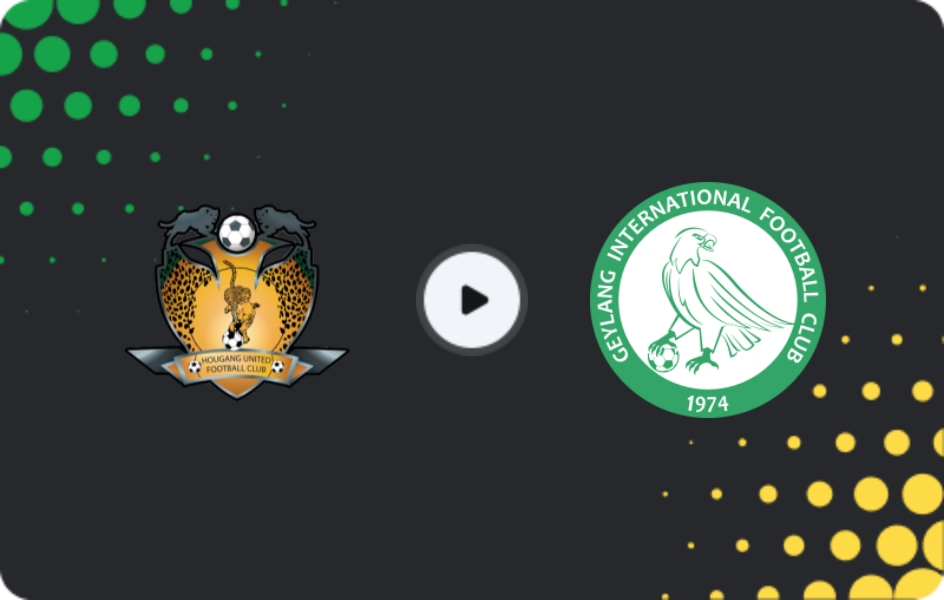 Where to watch Hougang United — Geylang International, Premier League, 04.04.2026