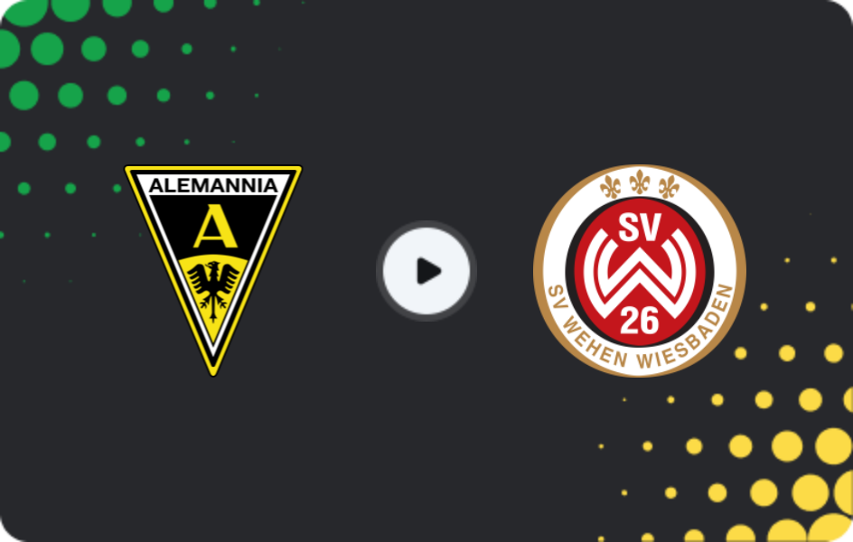 Where to watch Alemannia Aachen — SV Wehen, 3. Liga, 04.04.2026