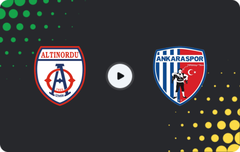 Where to watch Altınordu — Ankaraspor, 2. Lig, 04.04.2026