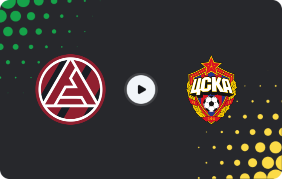 Where to watch Akron — CSKA Moscow, Premier League, 04.04.2026