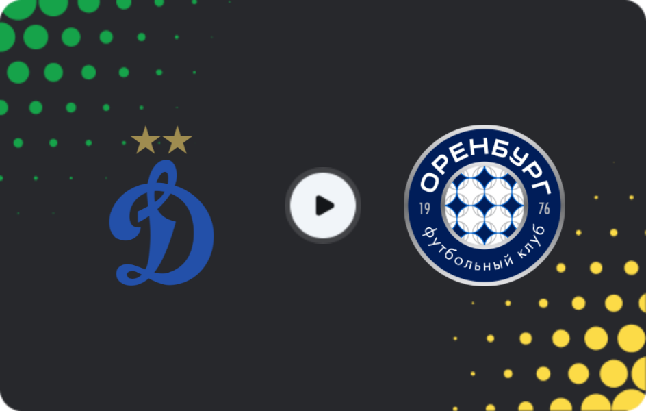 Where to watch Dynamo Moscow — FC Orenburg, Premier League, 04.04.2026