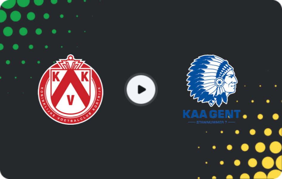 Where to watch Kortrijk — KAA Gent II, Challenger Pro League, 03.04.2026