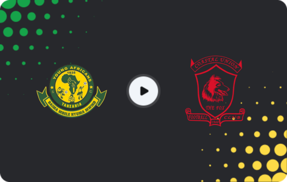 Where to watch Young Africans — Coastal Union, Premier League, 05.04.2026