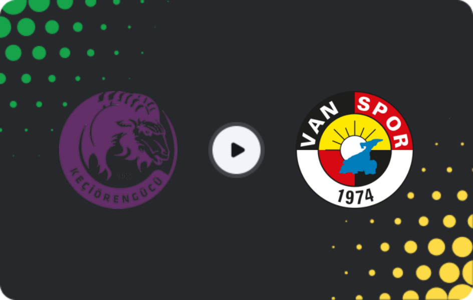 Where to watch Keçiörengücü — Vanspor, TFF First League, 05.04.2026