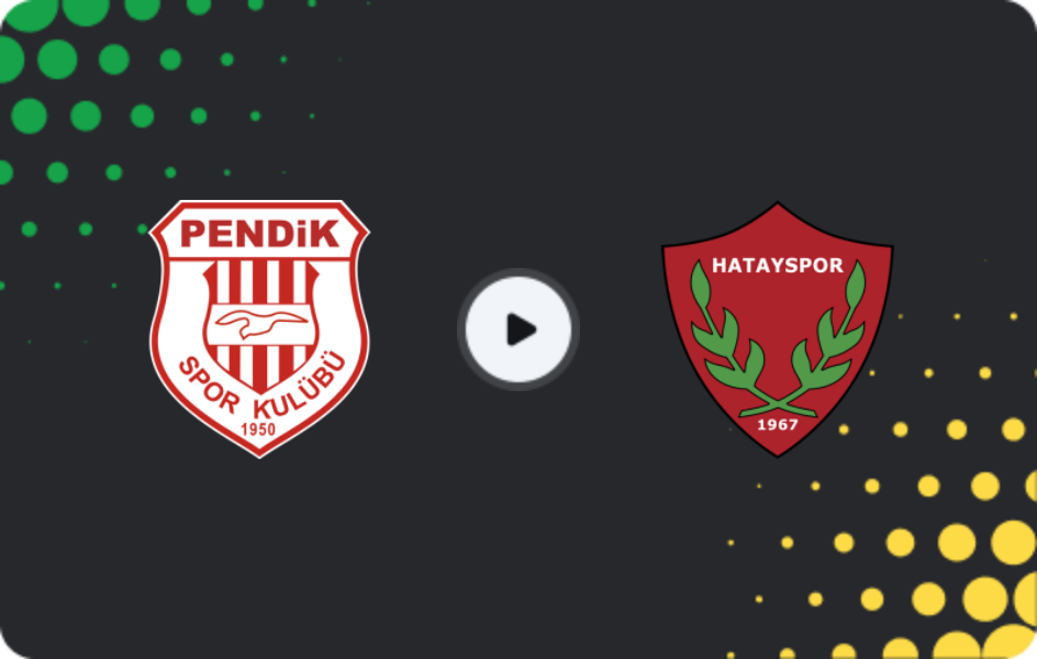 Where to watch Pendikspor — Hatayspor, TFF First League, 05.04.2026