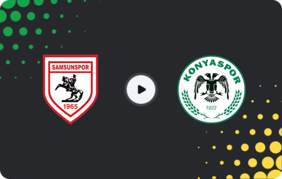 Where to watch Samsunspor — Konyaspor, Süper Lig, 05.04.2026