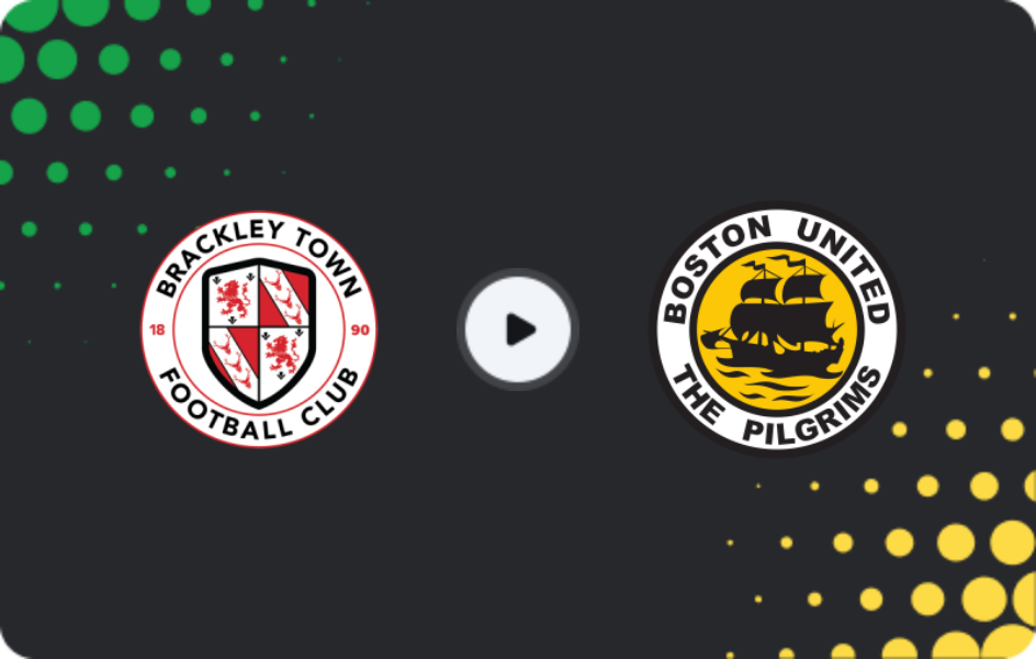 Where to watch Brackley Town — Boston United, National League, 06.04.2026