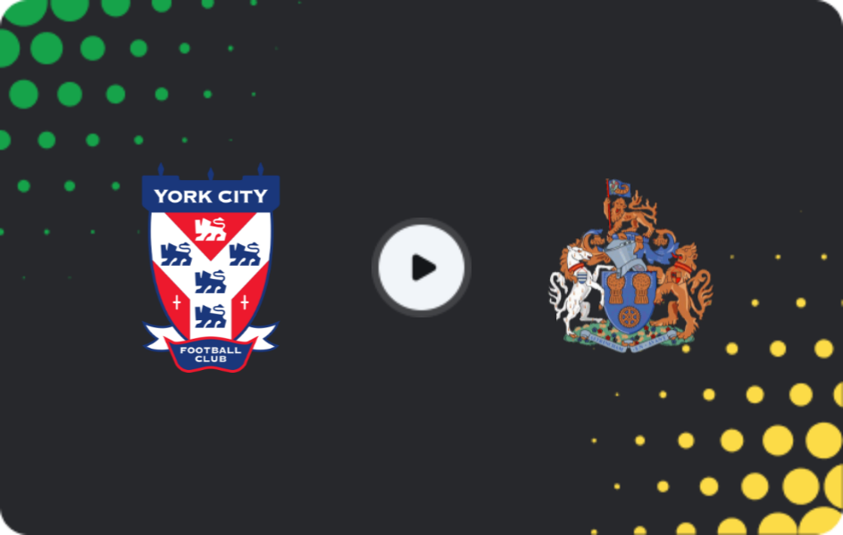 Where to watch York City — Altrincham, National League, 06.04.2026