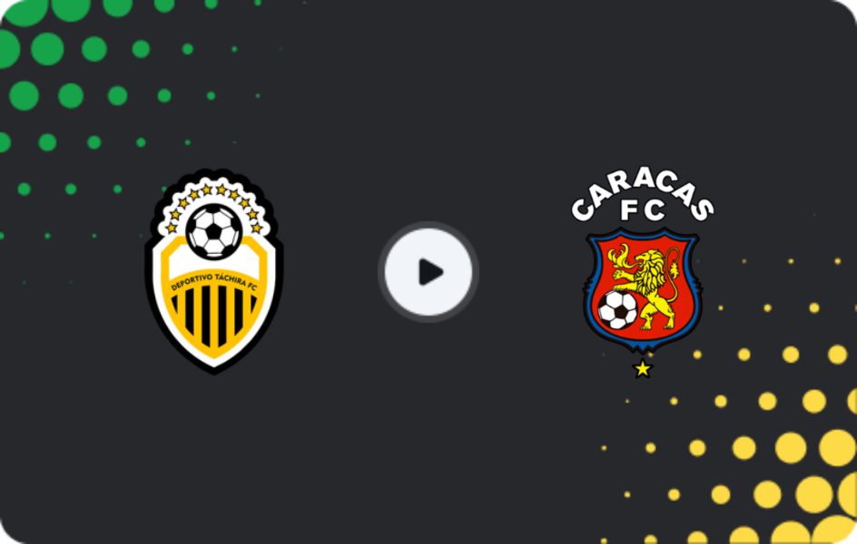 Where to watch Deportivo Tachira — Caracas, Primera División, 23.10.2025