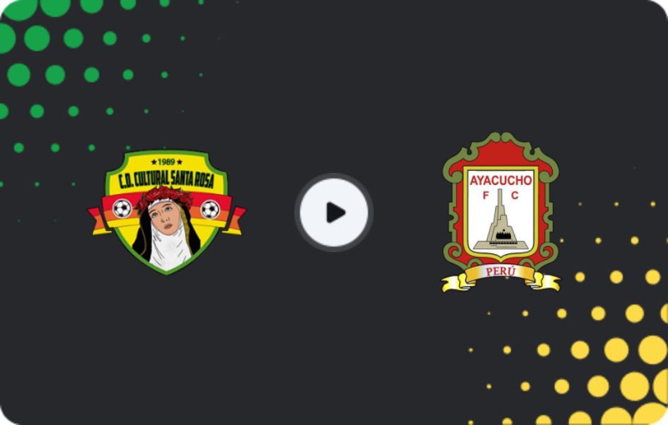 Where to watch Cultural Santa Rosa — Ayacucho FC, Primera División, 01.11.2025
