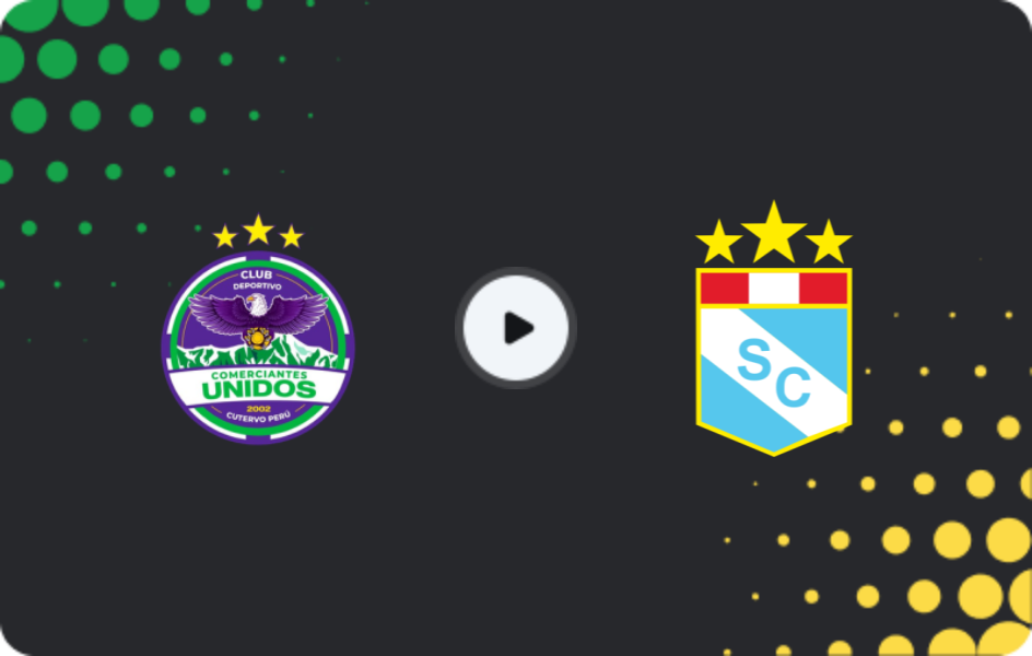 Where to watch Comerciantes Unidos — Sporting Cristal, Primera División, 01.11.2025
