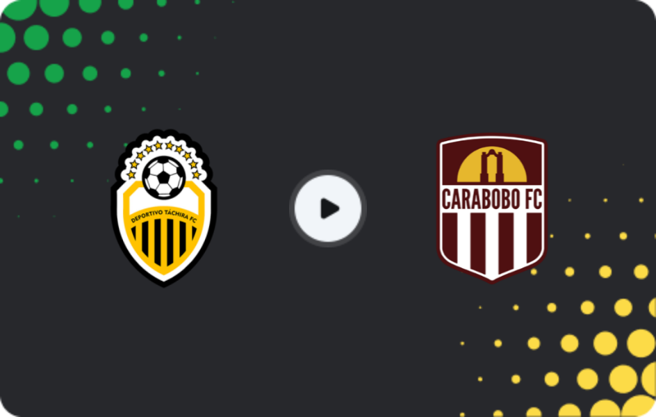 Where to watch Deportivo Tachira — Carabobo, Primera División, 02.11.2025