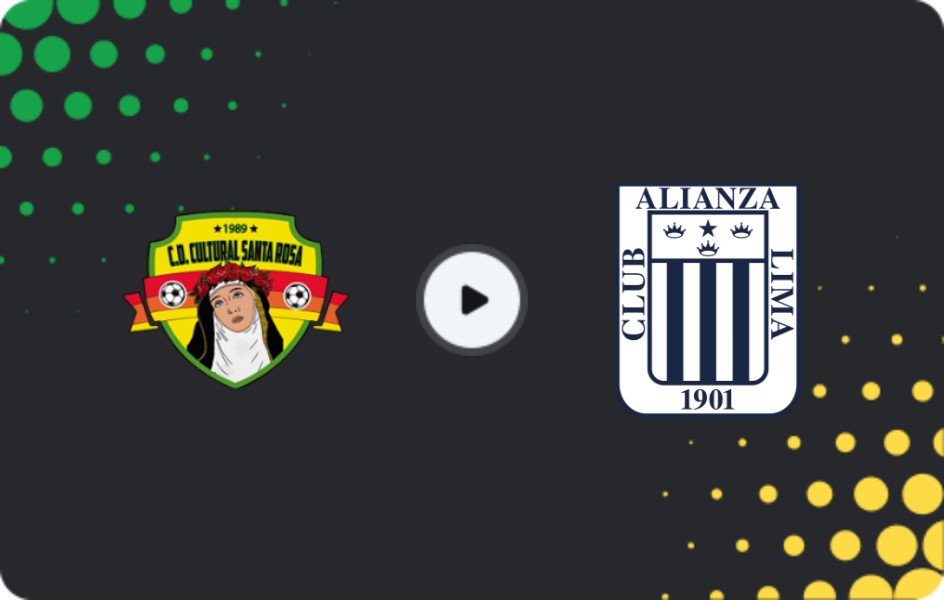Where to watch Cultural Santa Rosa — Alianza Lima, Primera División, 05.11.2025