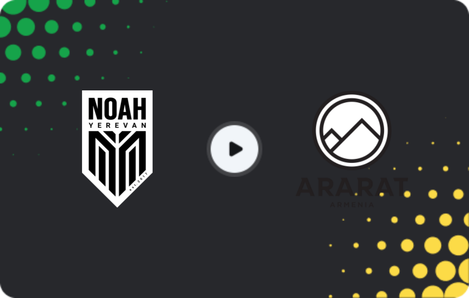 Where to watch FC Noah — Ararat-Armenia, Premier League, 01.11.2025