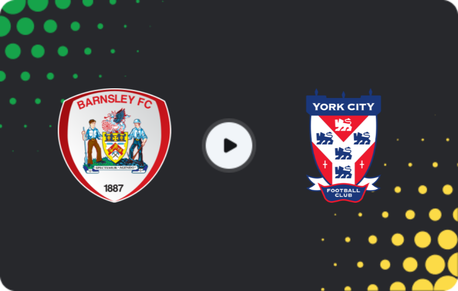 Where to watch Barnsley — York City, FA Cup, 01.11.2025