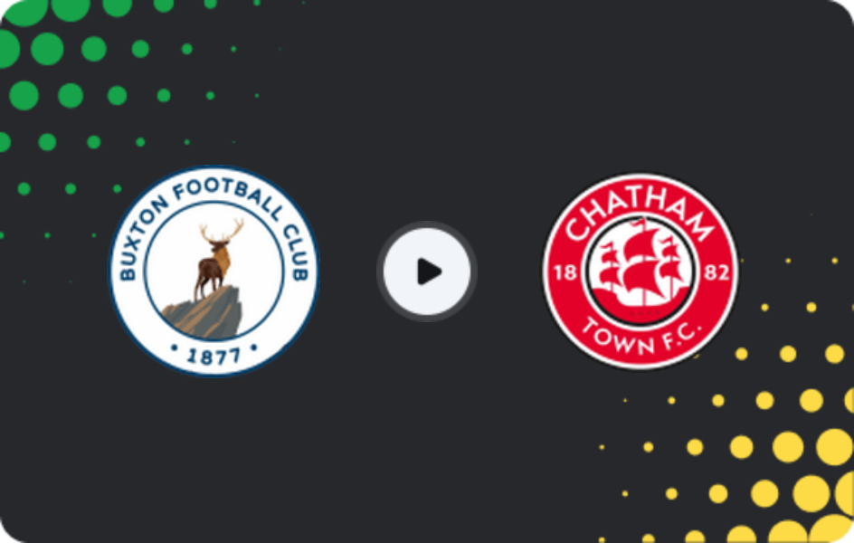 Where to watch Buxton — Chatham Town, FA Cup, 01.11.2025