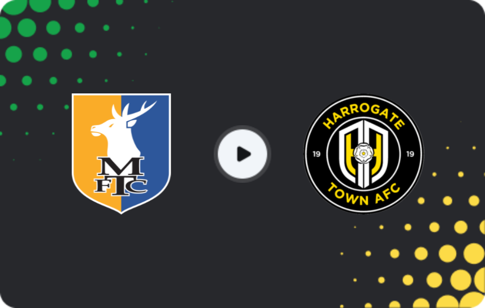 Where to watch Mansfield Town — Harrogate Town, FA Cup, 01.11.2025