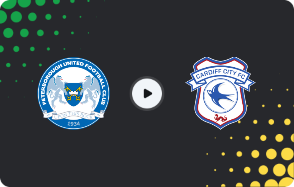 Where to watch Peterborough — Cardiff City, FA Cup, 01.11.2025
