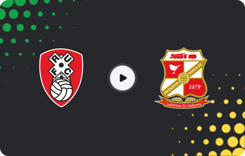 Where to watch Rotherham — Swindon Town, FA Cup, 01.11.2025