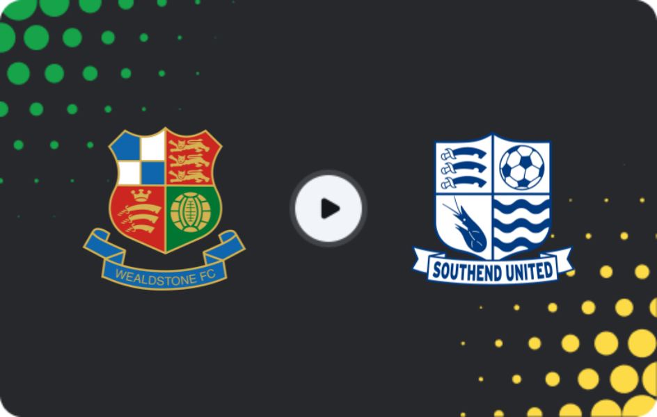 Where to watch Wealdstone — Southend United, FA Cup, 01.11.2025